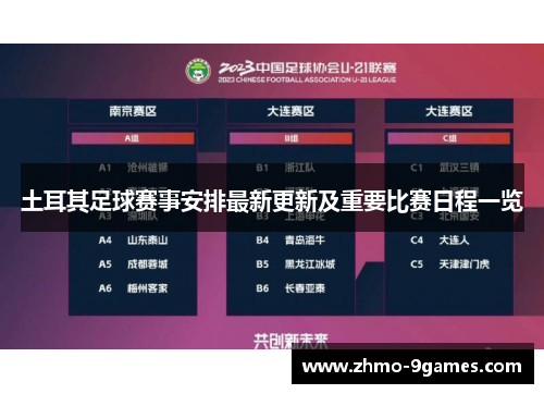 土耳其足球赛事安排最新更新及重要比赛日程一览